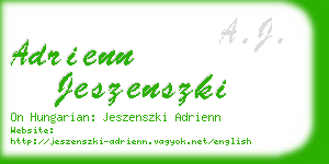 adrienn jeszenszki business card